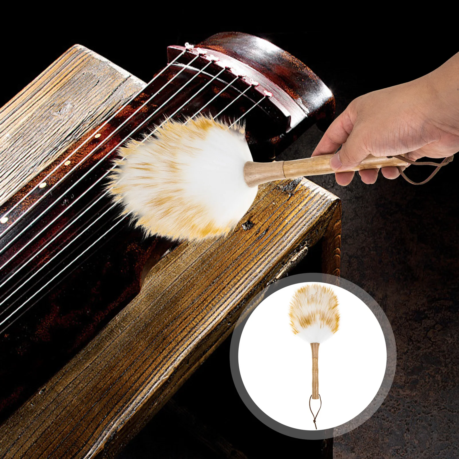 

Cleaning Brush Duster Instrument Brushes Tools Detergent Musical White Dulcimer Accessories