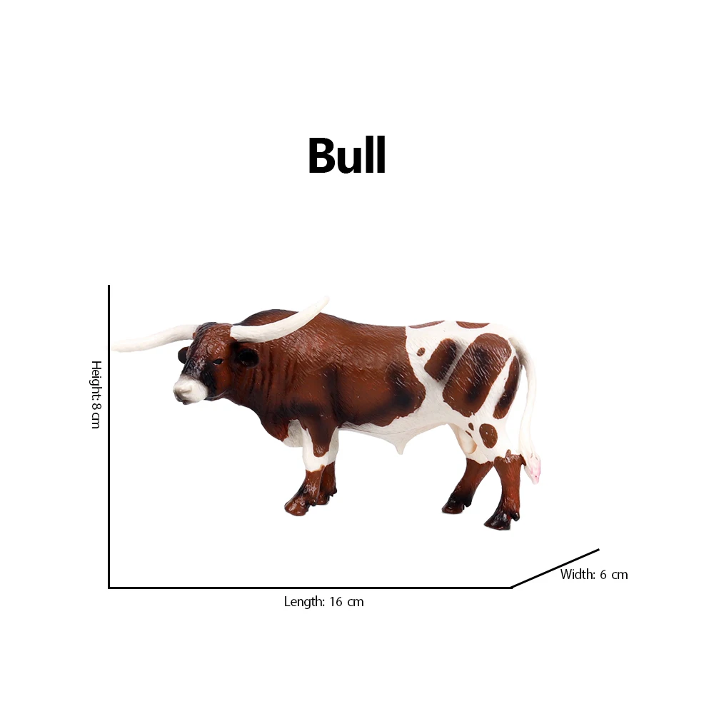 おもちゃ動物フィギュア牛牛子牛バッファローアンガス雄牛 OX 家畜置物アクションフィギュア小説子供のおもちゃかわいいキッズギフト