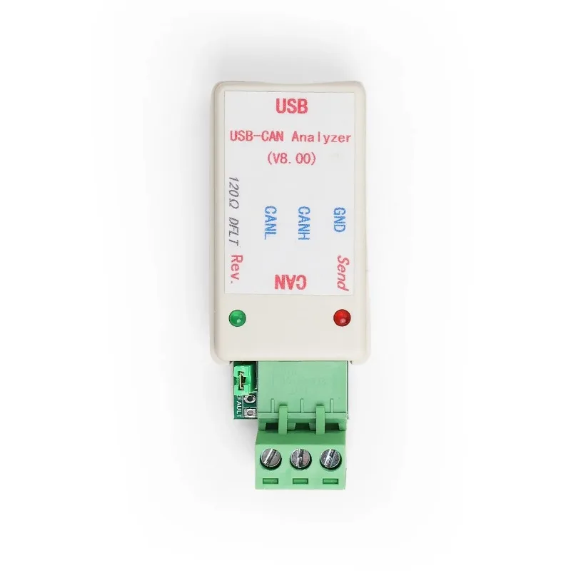 USB to CAN Analyzer Adapter (V8.00) with USB Cable, Collect CAN-BUS Data, Supports CAN2.0A & CAN2.0B