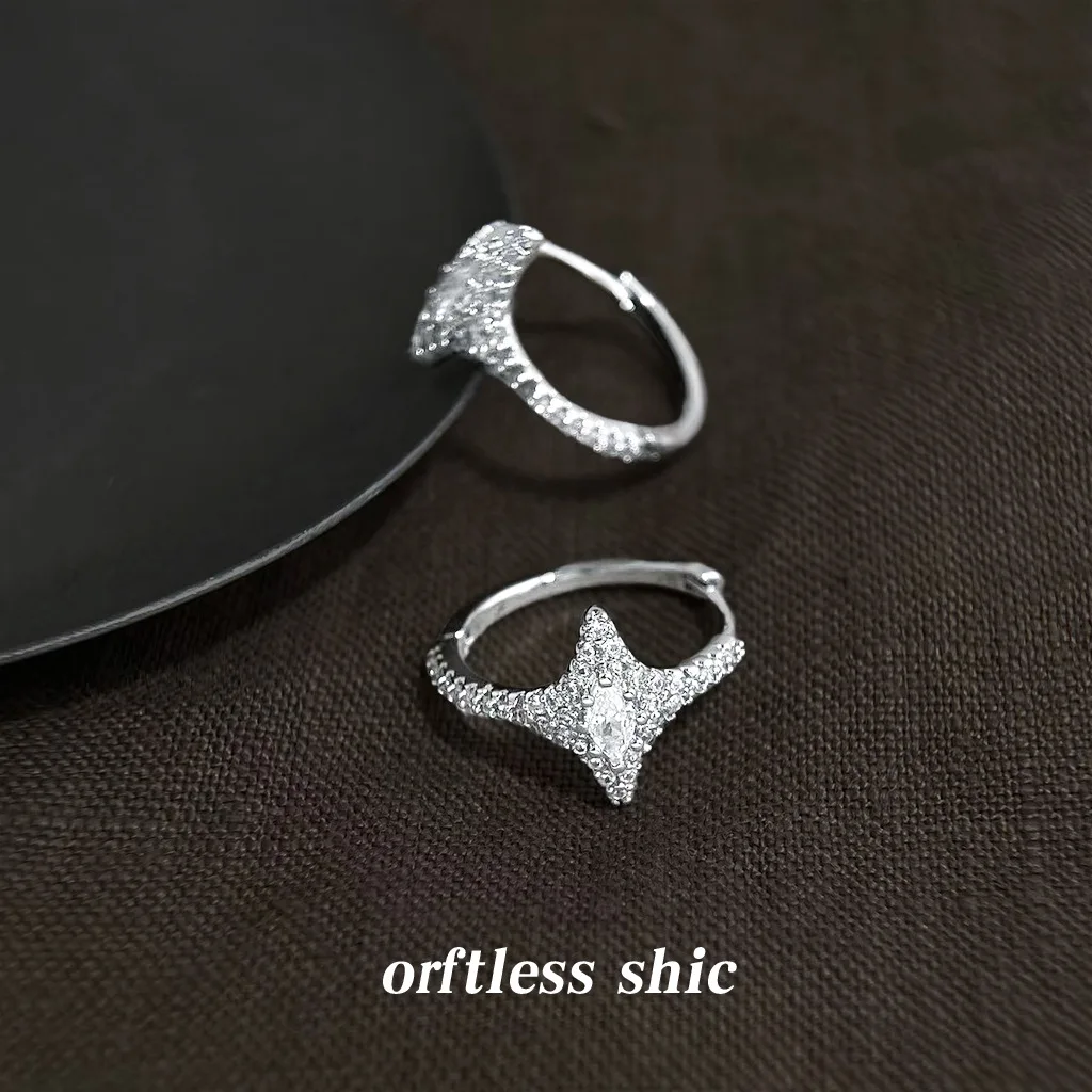 

Серьга-кафф Cciris Micro Pavé Star, гипоаллергенная, минималистичная, эффектная, оптовая продажа, изящные украшения для женщин