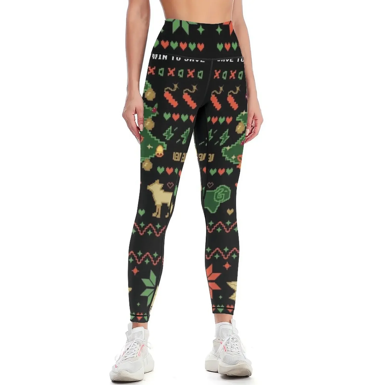 

Bkdk Christmas Leggings Sports female gym sportswear woman Tight fitting woman Womens Leggings
