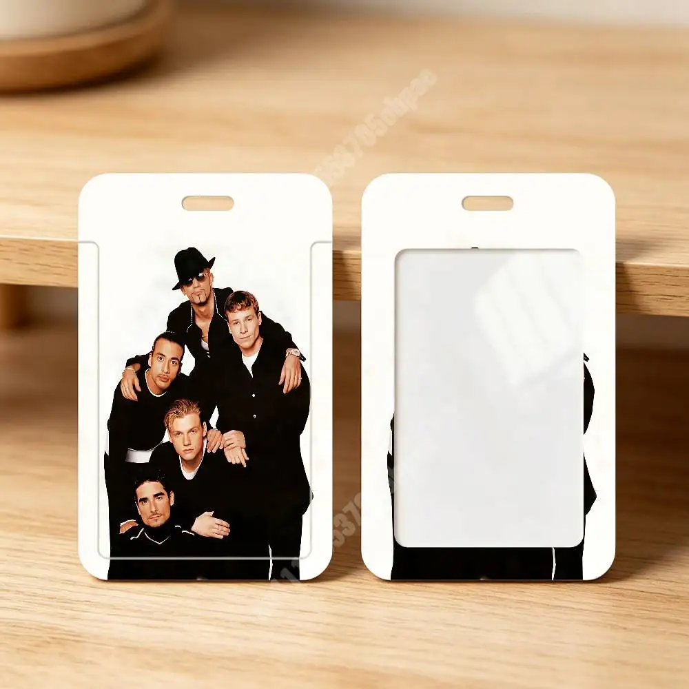 B-Backstreet B-Boys BSB Millennium Plastic Card Holder Worker ID Card Clear Transparent Employee Visitor Pass