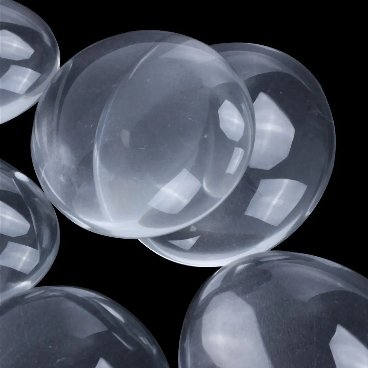 50PCS Oval Crystal Transparent Clear Glass Cabochon Dome Decor 30X40mm Eco-Friendly