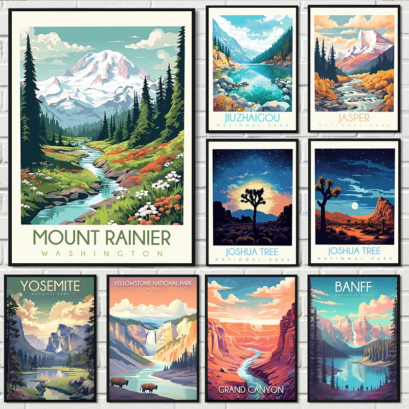 السفر الوطنية بارك الأمازون الغابات المطيرة الأراضي الوعرة وادي الموت المشارك قماش الطباعة جدار صورة فنية لتزيين غرفة المنزل #1