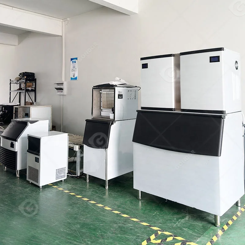 Granular Ice Cube Maker Making Automatic 95 - 2000 Kg 1 Ton