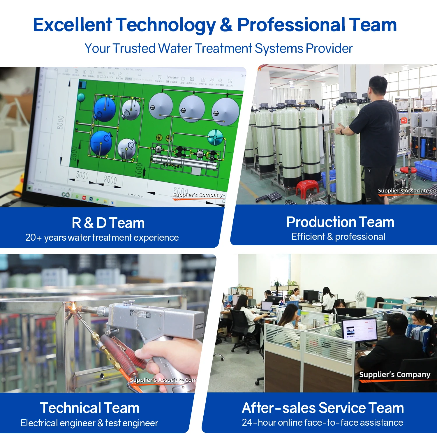 500L/h Reverse Osmosis Water Treatment System with RO EDI Plant Filter Pump Membrane Core Components Included