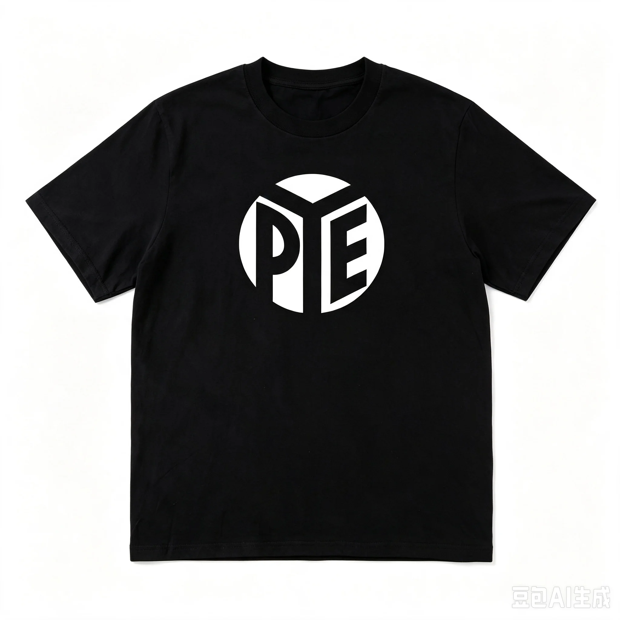 Men Minimalist Logo T‑Shirt PYE Circle Monogram Graphic Casual Short Sleeve Top