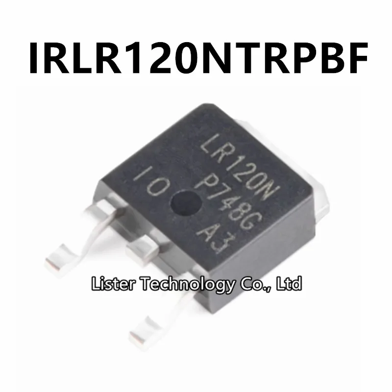 10~50PCS/Lot New IRLR120NTRPBF TO-252 Marking:LR120N N channel 100V/10A SMD MOSFET tube IRLR120 IRLR120N IRLR120NTR TO252 SMD