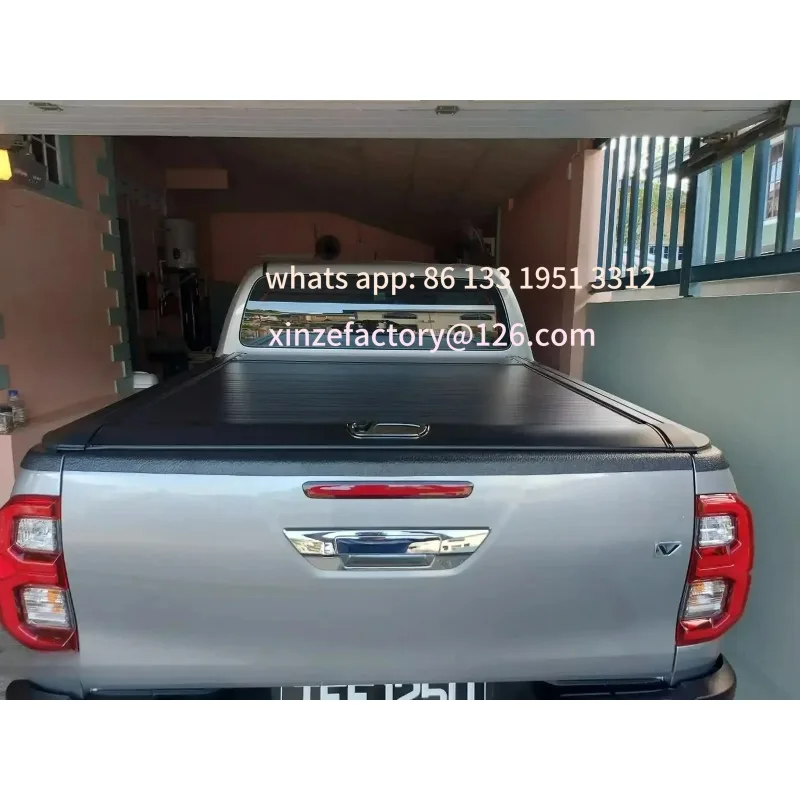 

Customizable Truck Bed Cover for Hilux 2005-2024 Pickup Truck Series Retractable Tonneau Roller Shutter Pick Up