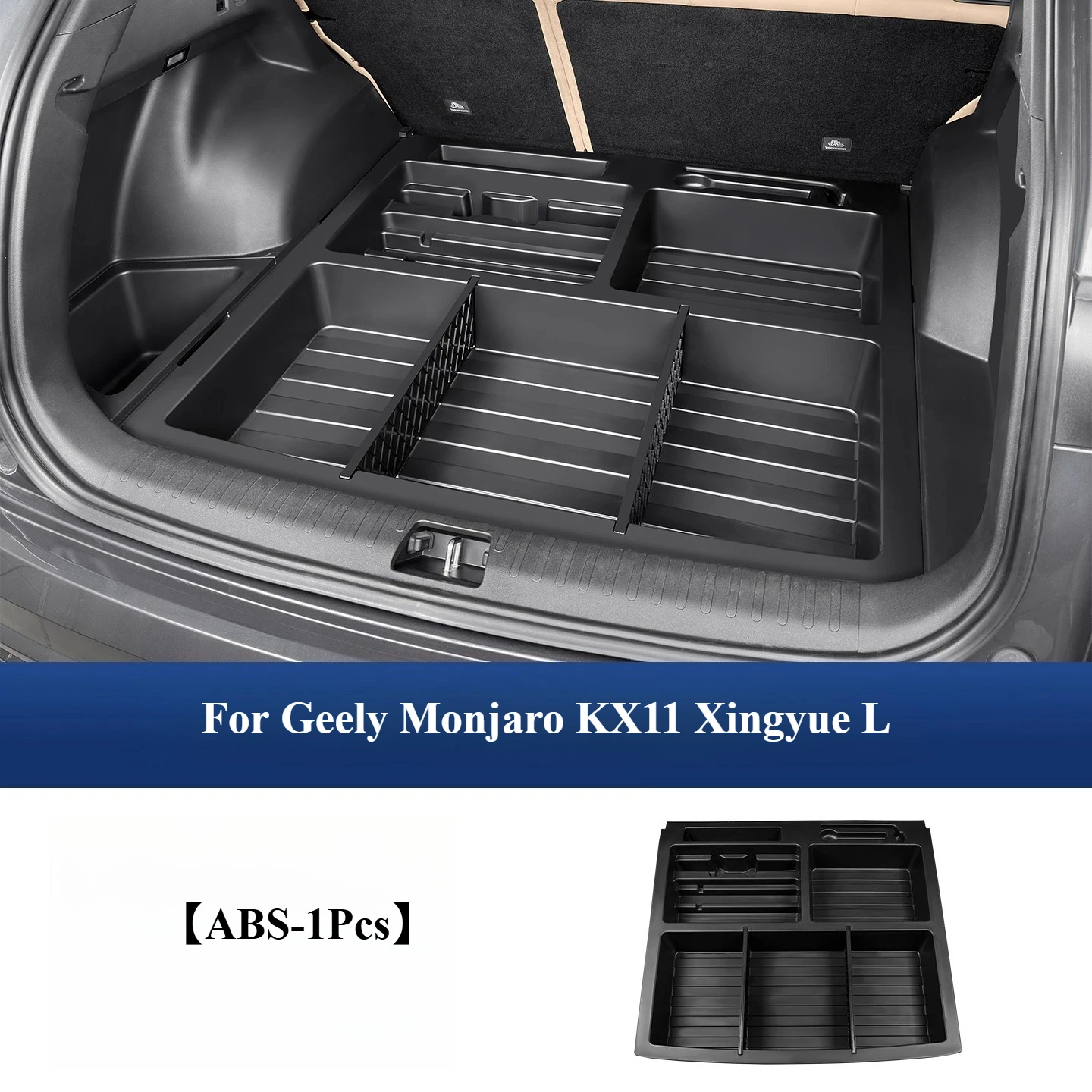 

For Geely Monjaro KX11 Xingyue L Car Trunk Lower Storage Box Multi-functional Partition Storage Car Interior Storage Accessories