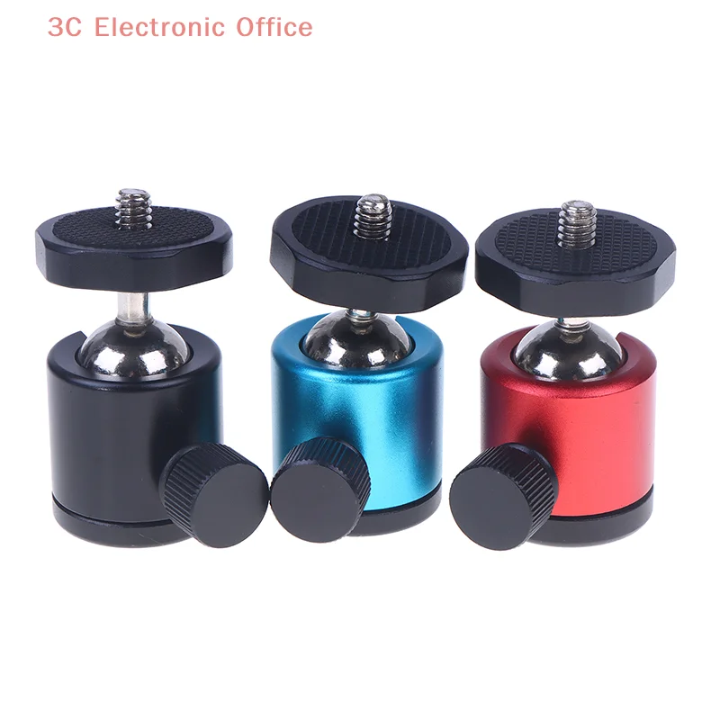 360°Swivel Mini Ball Head With 1/4 Inch Screw Tripod Mount For Smartphone LED Light Microphone Action Camera