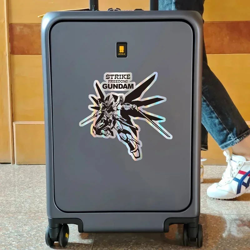 

Cartoon Cute Mobile Suit Gundam Animal Laser Stickers Colorful Decorative Stickers Notebook Suitcase Electric Car Stickers