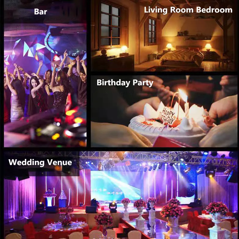 Discolampen Podiumlicht 72 Patronen Dj Party Light Projector Licht Strobe Party Club Home Vakantie Decoratie Verlichting Voor Disco