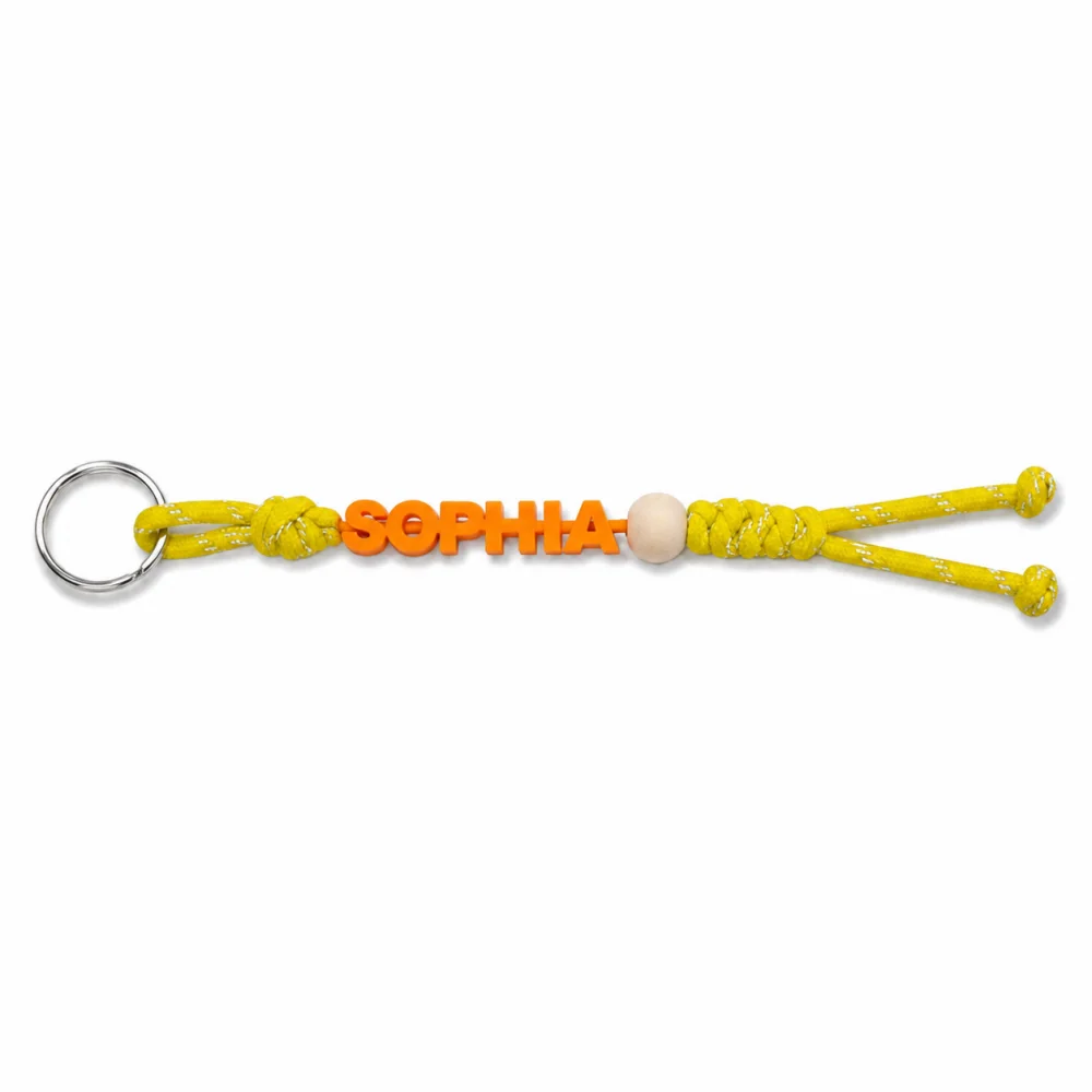 Personalised Handmade Braided Cord Keychain