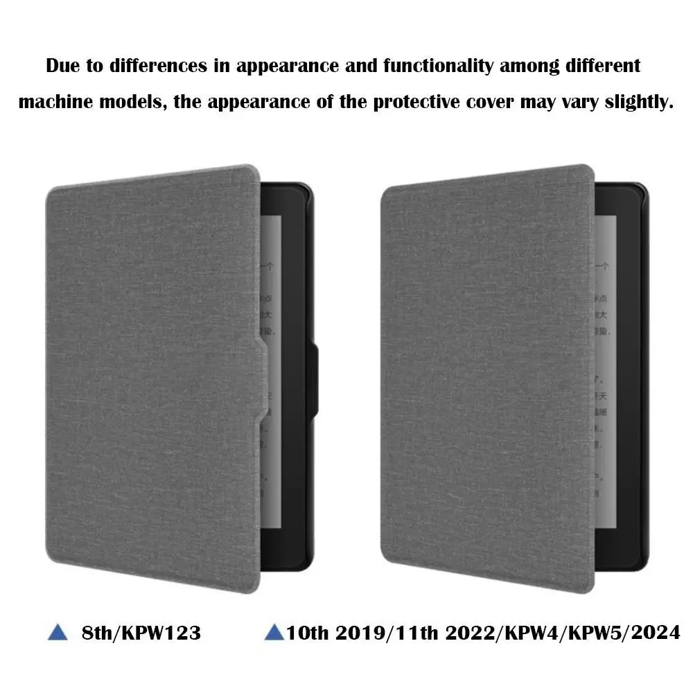 Etui na czytnik e-booków Kindle Paperwhite 1/2/3/4/5 2024 z automatycznym usypianiem/wybudzaniem, skórzane, miękkie, w kolorze, na modele 6, 6.8, 7 cali, generacji 10/11/12. — zdjęcie produktu 5