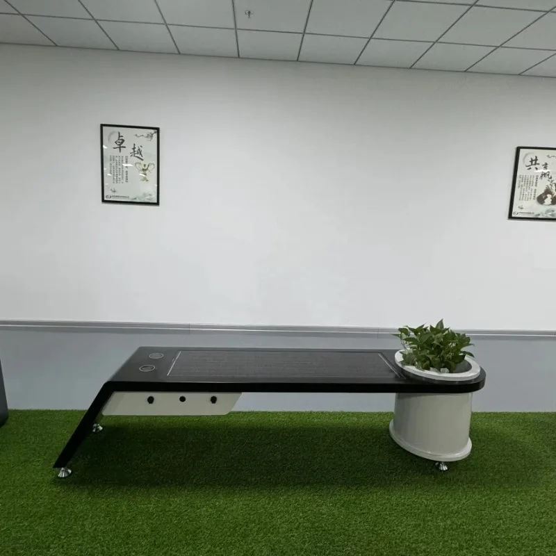 Solar Bench 	 solar smart garden bench Solar Power Smart Furniture for Park Smart Furniture Bench for Mobile Devices