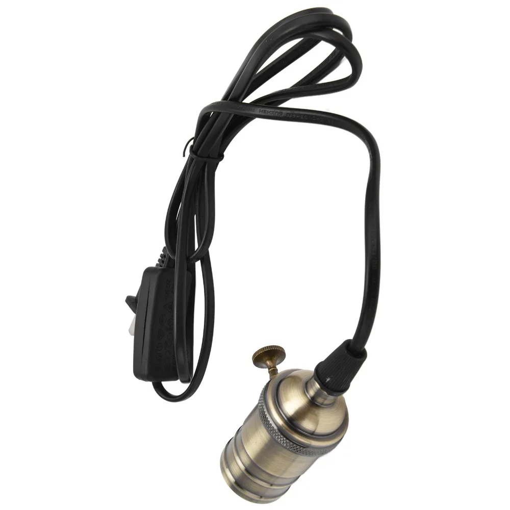 Vintage E27 Base Pendant Light Socket Dimmable Hanging Lamp Cord DIY Lamp Holder Industrial Lighting