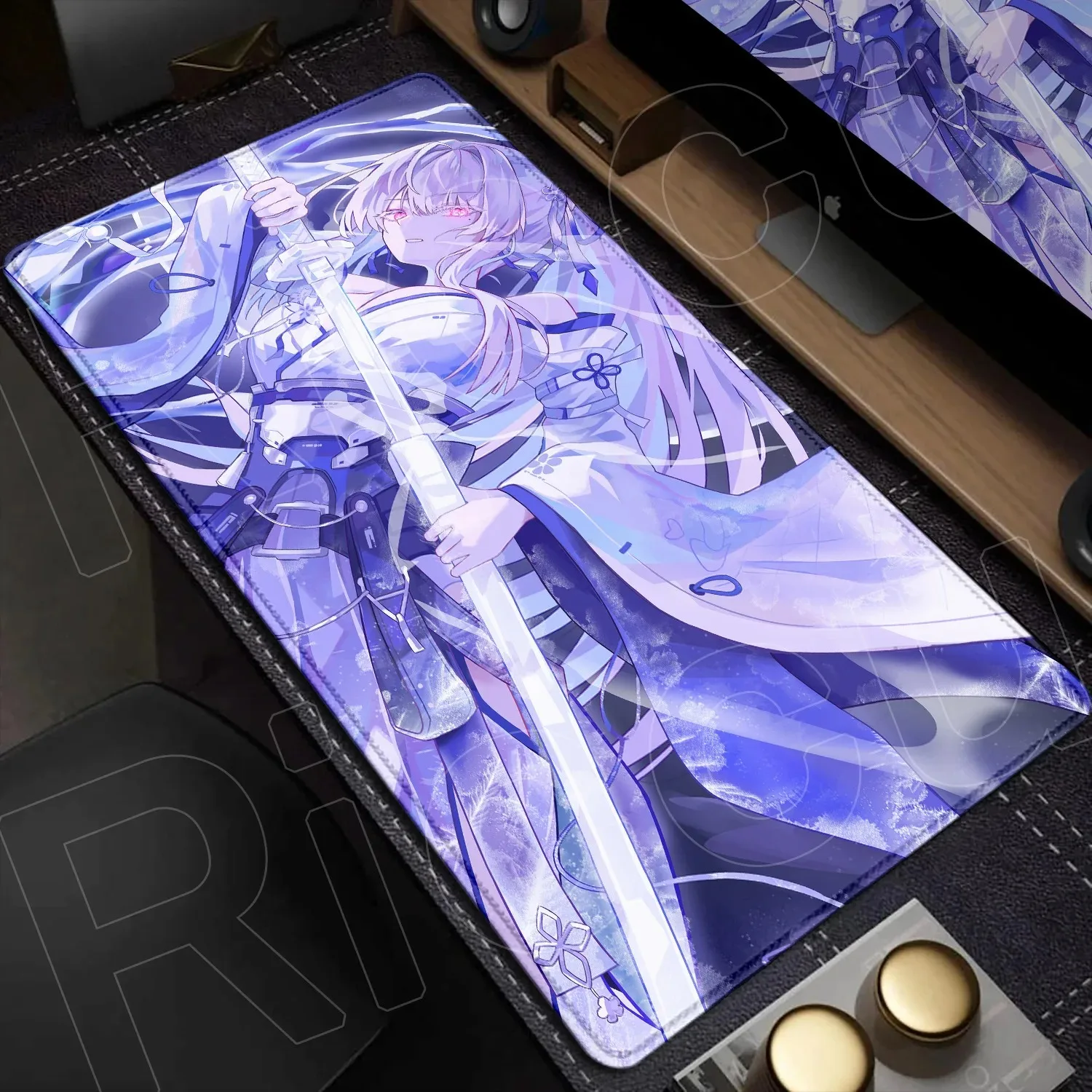 

large Wuthering Waves HIYUKI Mouse Pad Anime Girl Gaming MousePad Non-slip Table Rubber Desk Mats Mouse mats HD Print Pretty