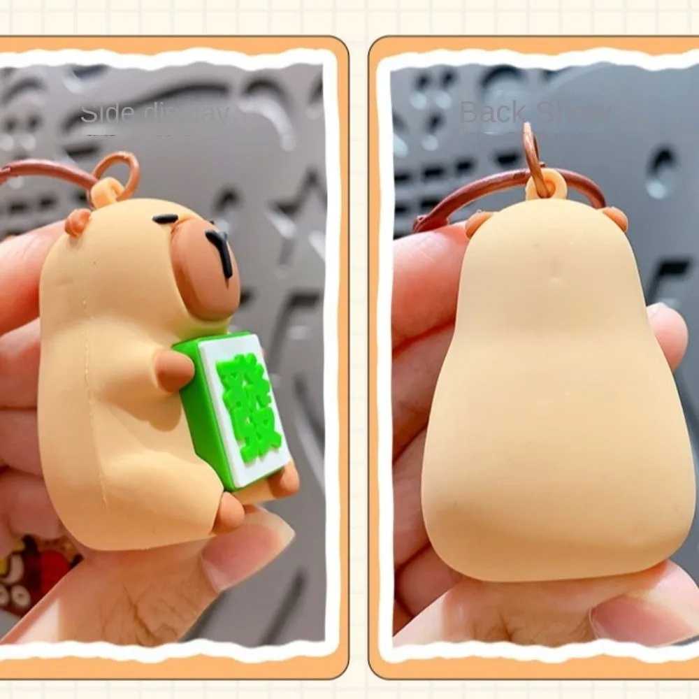 سلاسل مفاتيح الكرتون كابيبارا ، اكسسوارات أنيمي ، سلاسل مفاتيح السيارة ، تزيين الحقيبة ، جديدة