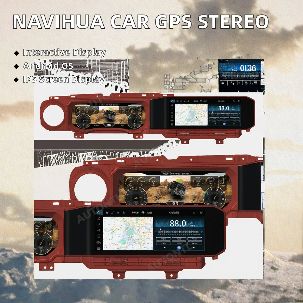 Stupendous Product Custom Parking Guideline Dual Screen Android Car Radio GPS Navigation for Assist