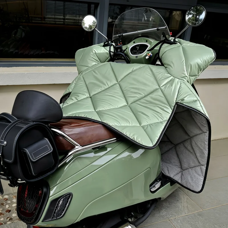 Thick Fleece Lining Motorcycle Leg Windproof Cover Winter Waterproof Wind Resistant Thermal Protective Motorbike Accessory