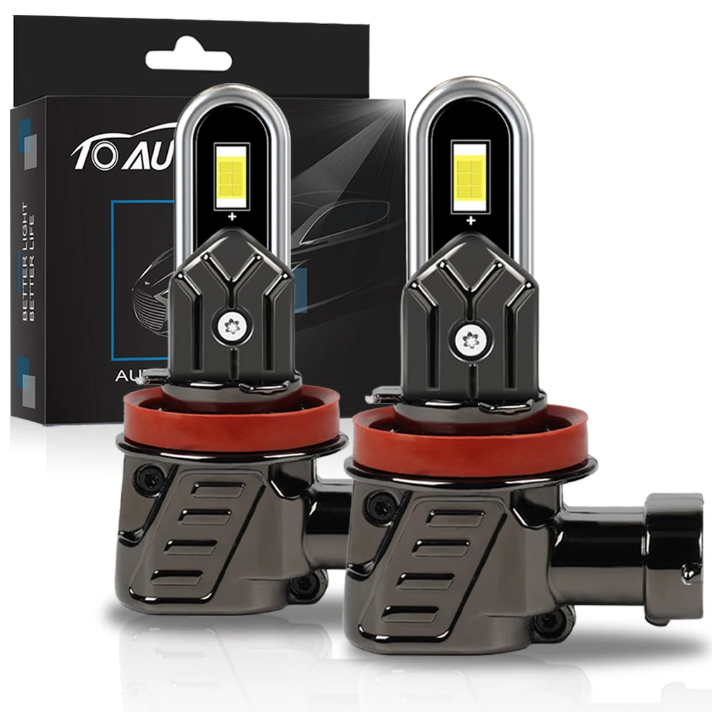

TOAUTO H8 H11 LED Car Headlights 9005 HB3 9006 HB4 Led Lamp 3570 CSP Auto Lights 120W Turbo Fan Headlamp 6500K 12V