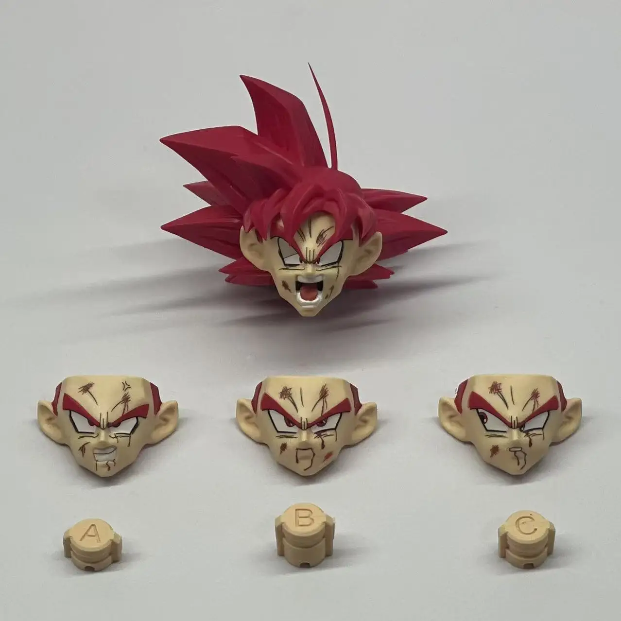 재고 있음 DCG 토이즈 드래곤볼 손오공 헤드 2.0 3.0 볼록한 KO 애니메이션 피규어 헤드 조각 모델 크리스마스 선물용