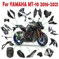 Para YAMAHA MT10 FZ10 2016 - 2020 2021, accesorios para motocicleta, piezas de reequipamiento de fibra de carbono Real, Kits de paneles de cubierta de guardabarros de carenado