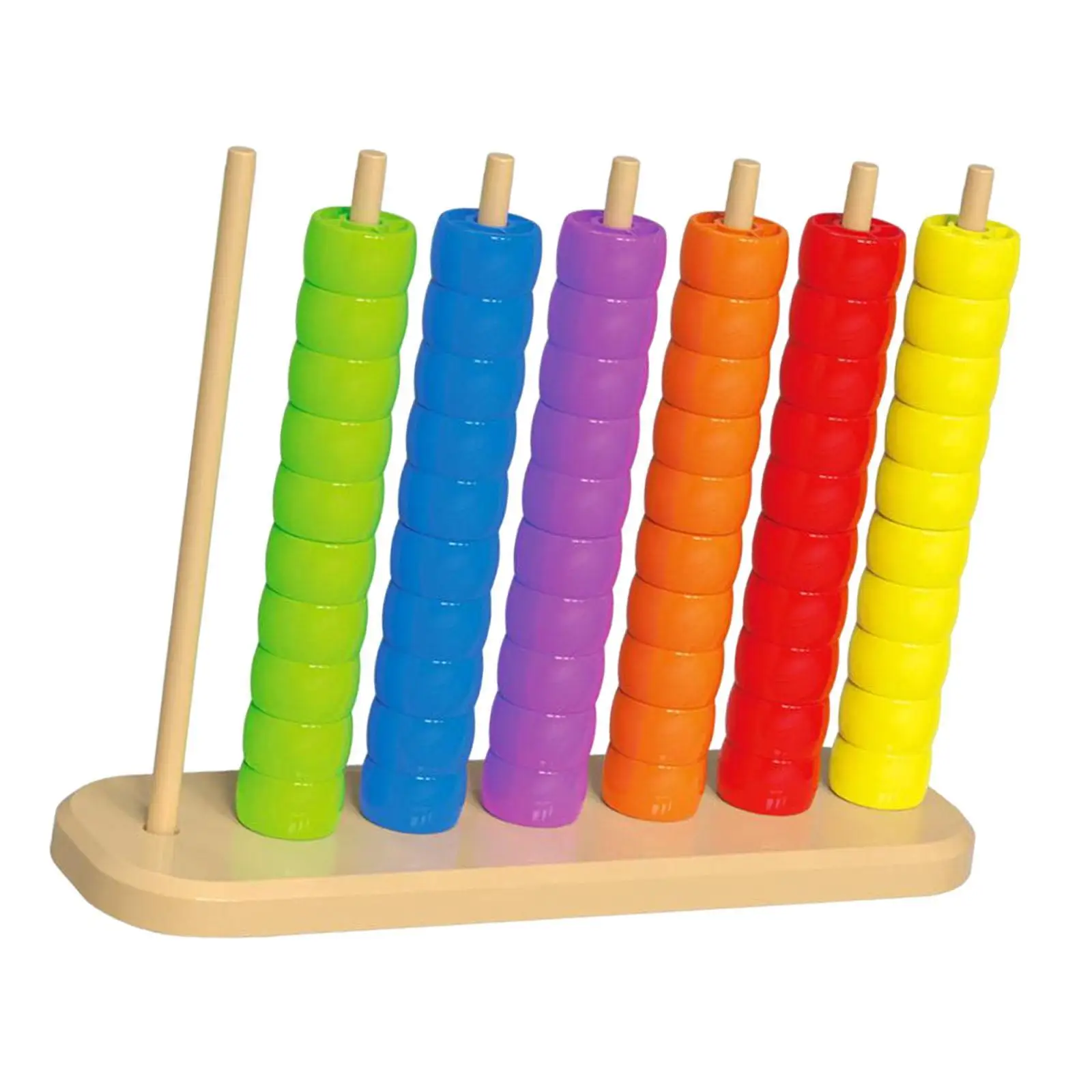 Stacking Rings and Counting Games Sorting Counting Toy Lightweight Preschool Educational Learning for 2 3 4 Year Old