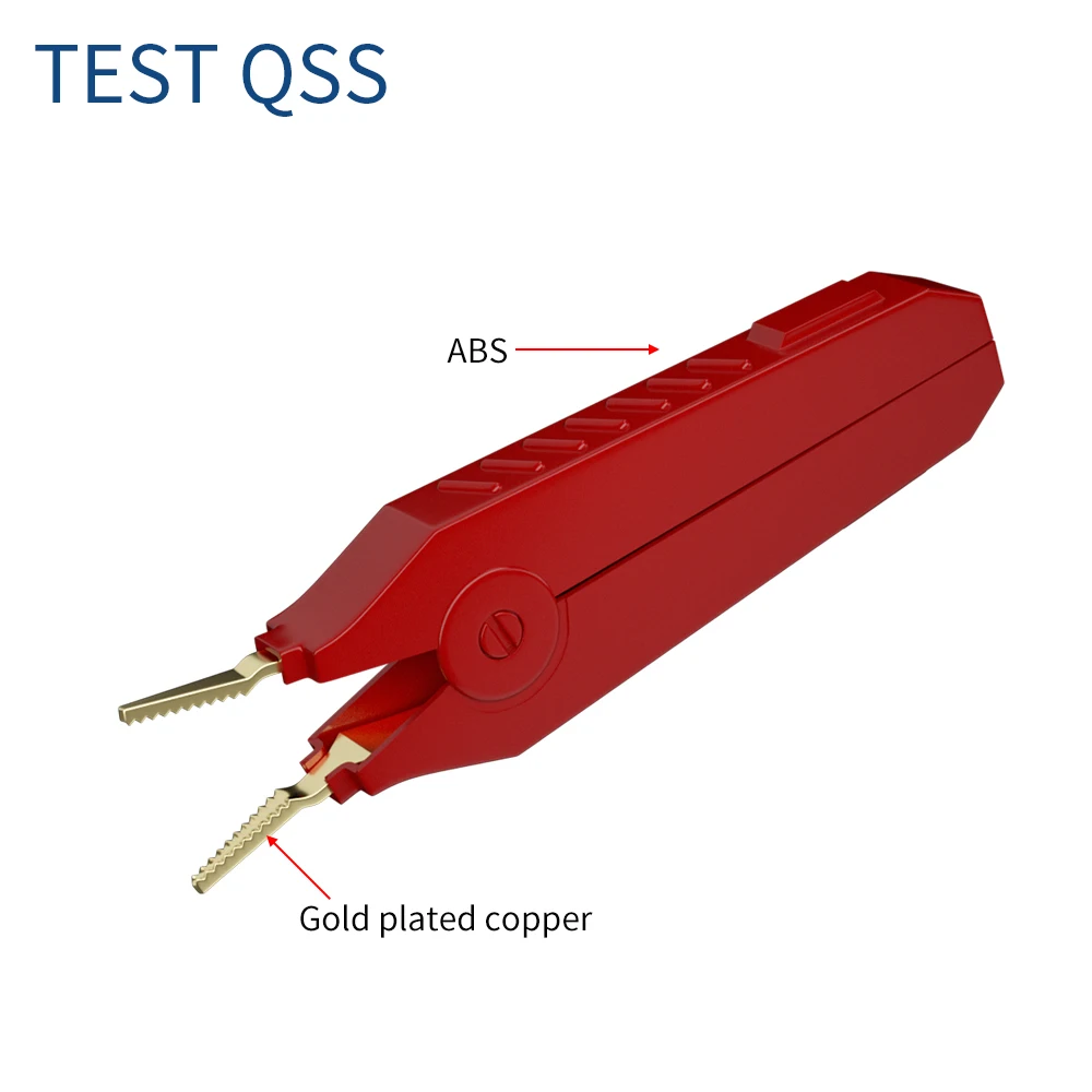 QSS 4-Wire Kelvin Test Lead Bottom Resistance with 4mm Banana Plug Orichalcum Plated Probes for Electrical Testing - Image 6