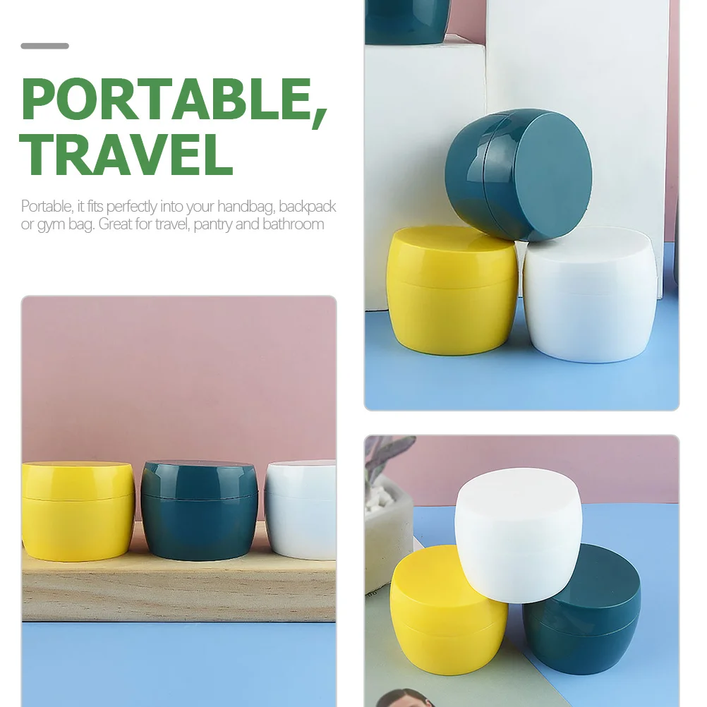 

6Pcs Jars Lotion Containers Travel Makeup Sample Jars Lip Scrub Containers Airtight Leakproof Easy to Clean