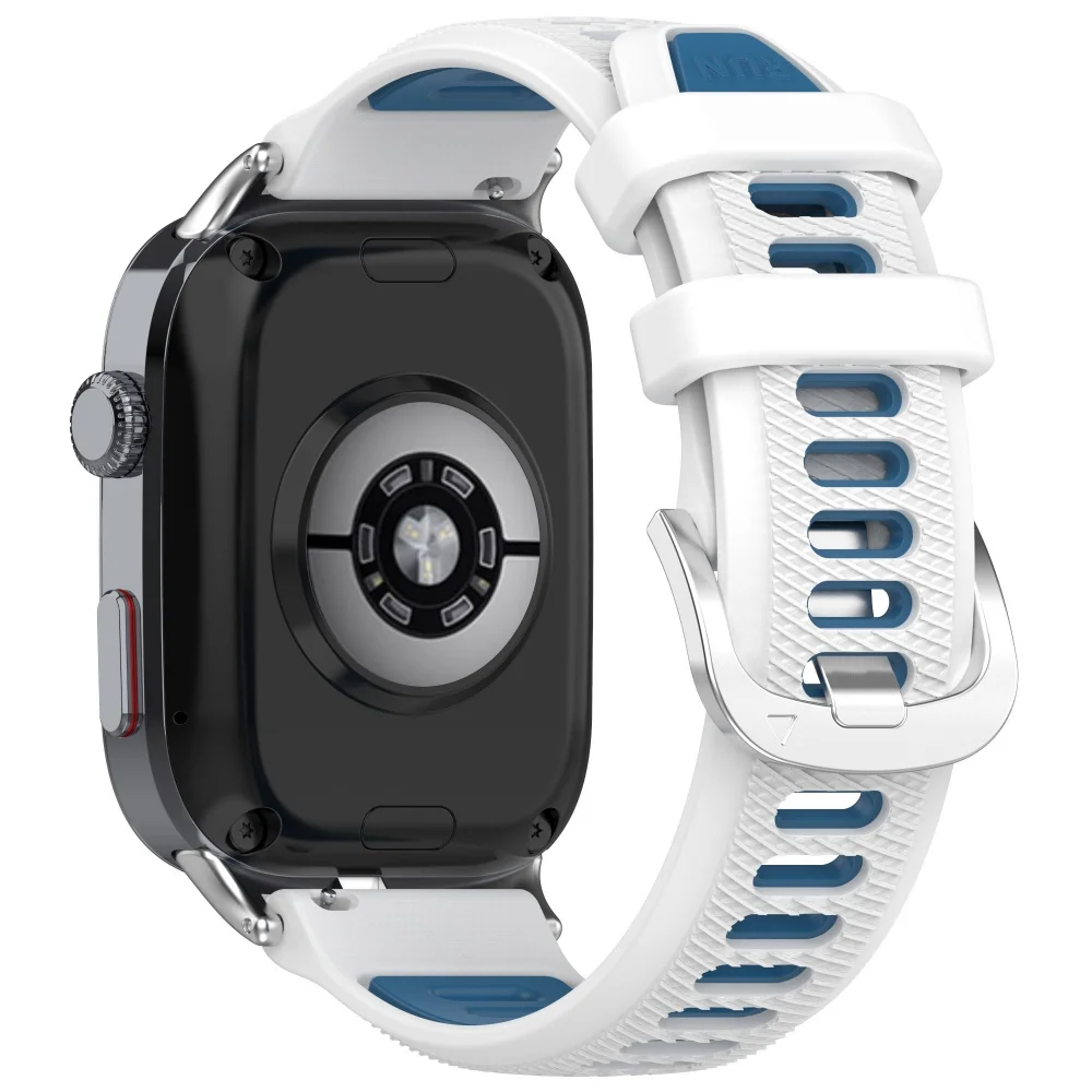 Pulseira de silicone de cores duplas para huawei watch d2, pulseira respirável, substituição esportiva (sem aviso de airbag)