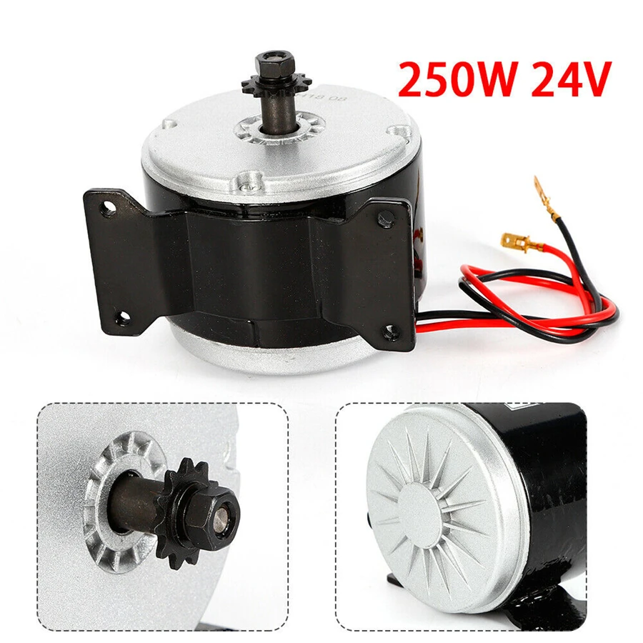 Imagem -03 - Motor dc para Scooter Elétrico Mini Karts de Bicicleta 24v 250w 2750 Rpm