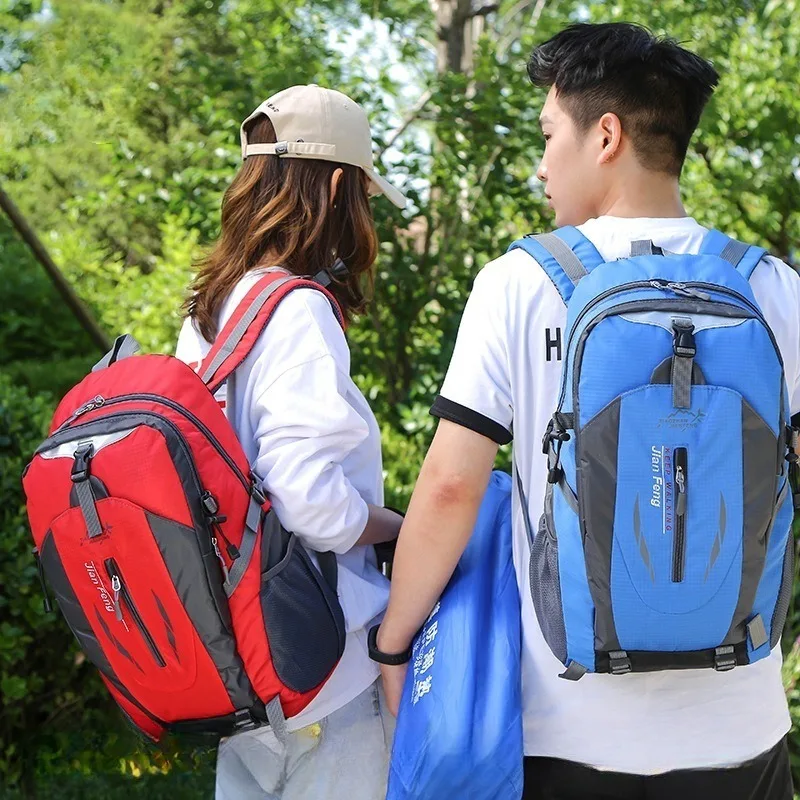 Bolsa de Montañismo al aire libre portátil, bolsa de viaje de gran capacidad, mochila impermeable para hombres y mujeres, mochila de viaje ligera