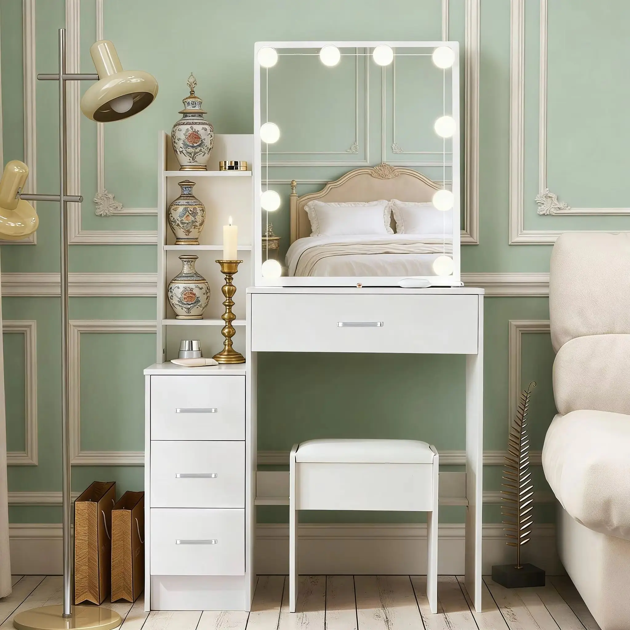 Vanity Set With Led…