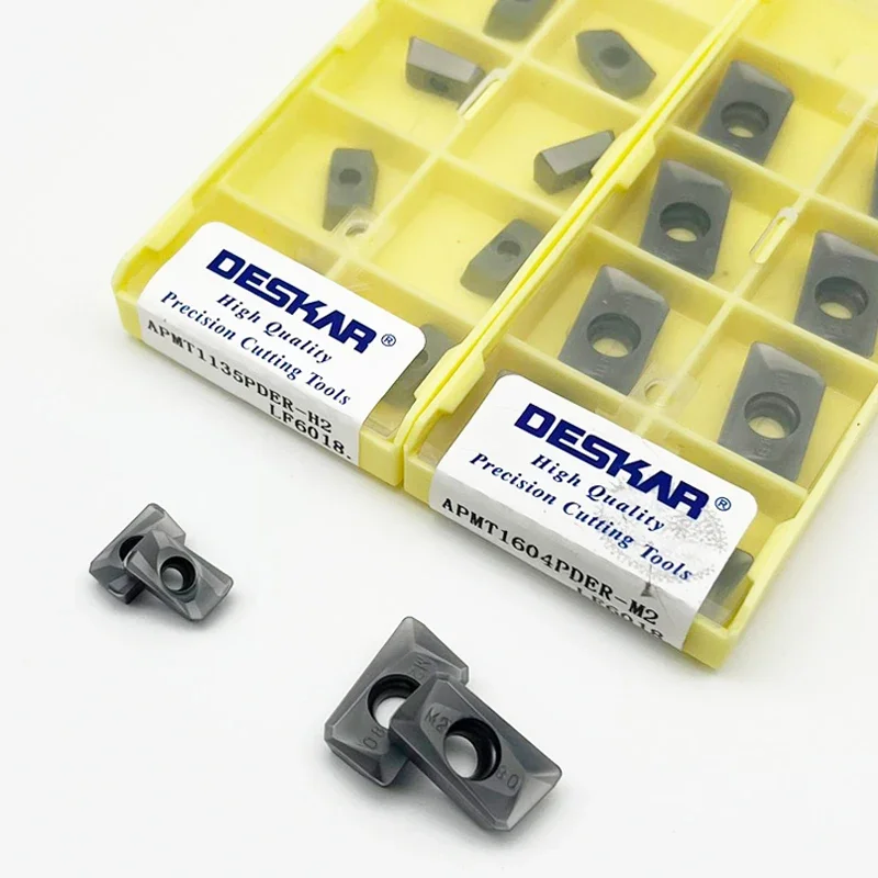 

10pcs DESKAR APMT1135 APMT1604 H2 MH XM Carbide Milling Insert APMT CNC Mill Cutter For Stainless Steel High Quality
