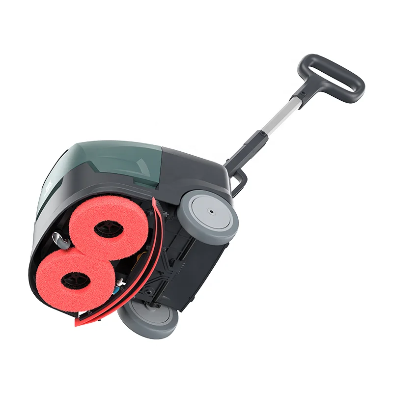 منظف الأرضيات الآلي المدمج اللاسلكي، منظف المستودعات التجاري المحمول، مكشطة أرضية صغيرة قابلة لإعادة الشحن، جديد