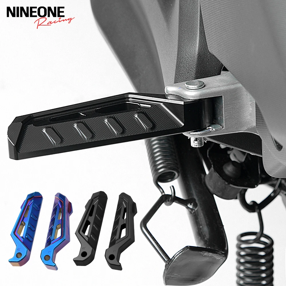 Алюминиевые задние подножки CNC для пассажира Yamaha XMAX 300 250 400 NMAX NVX155 Tmax530, противоскользящие педали, аксессуары, запчасти