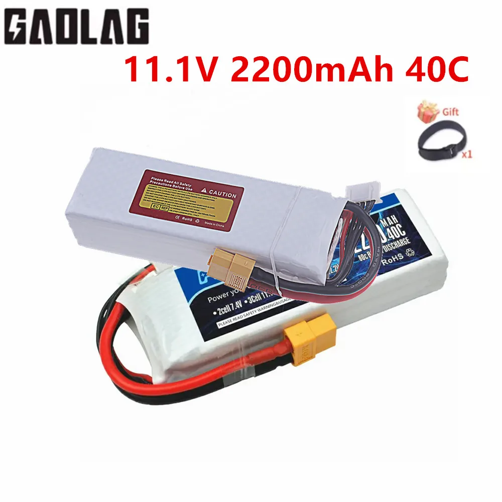 Upgrade battery 11.1v 2200mah 3S 40C Lipo battery for RC Car RC Boats RC Drone Battery spare Parts 3S LIPO 11.1 V 2200 mah