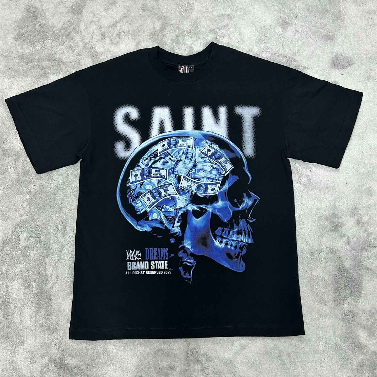 Vintage SAINT DREAMS BRAND STATE T Shirt For Men Women Tee Tops T-Shirt