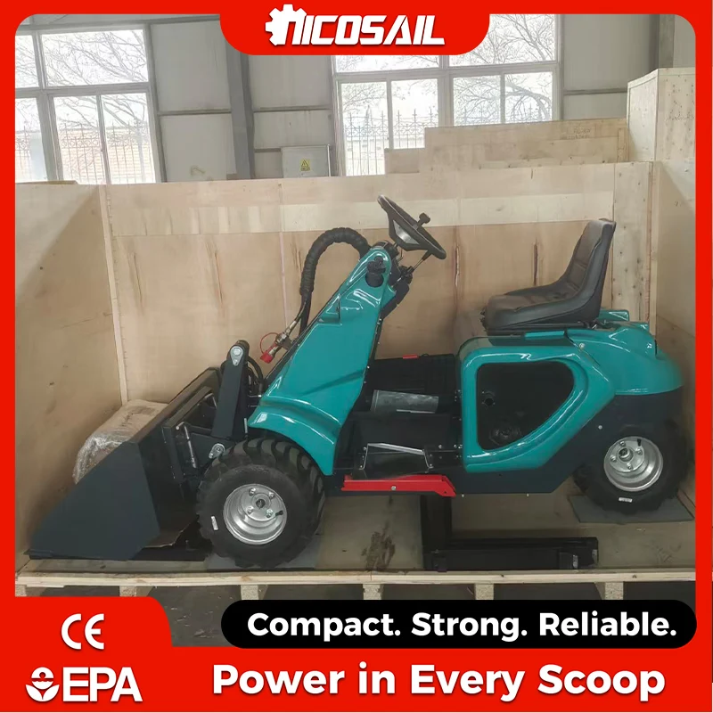 

Nicosail 3 Wheel Mini Skid Steer Loader CE Certified Flexible Operation Small Loader for Farm Orchard Use