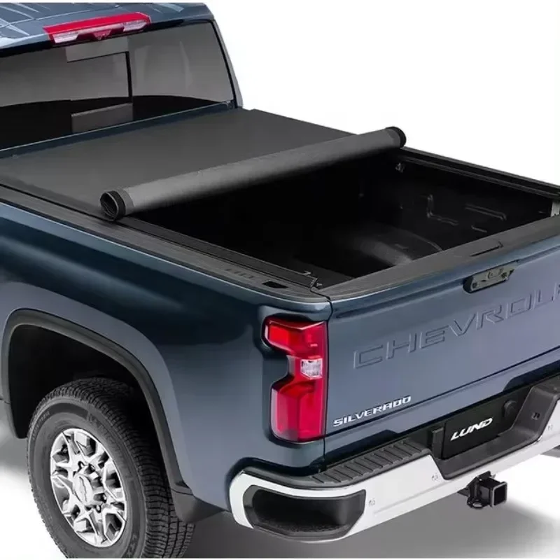 Waterproof PVC Soft Cover Truck Bed Cover Tonneau Cover for America Pickups Chevrolet Silverado 1500 F150 Colorado