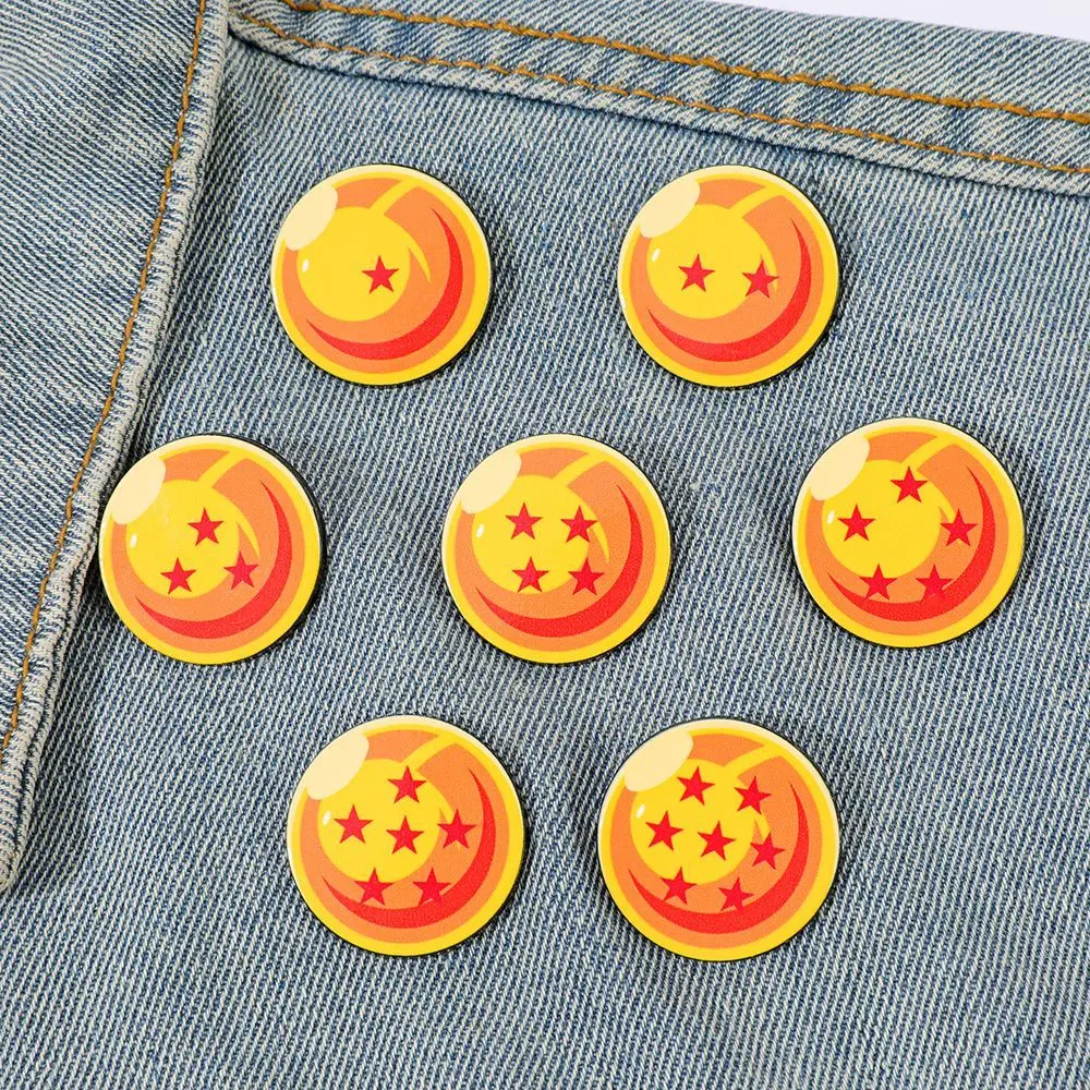 Dragon Ball Anime Metal Badge, Creative Seven Dragon Balls Alloy Brooch, Backpack and Clothing Accessory Pin - view 4