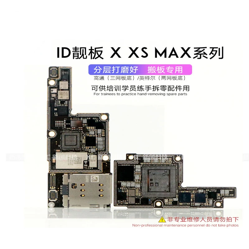 CNC CUT Motherboard For IPhone X Logic Board Xs Max Polishing CPU AP RF Board iPhone11 11Pro Max Switching CPU Baseband Cutting