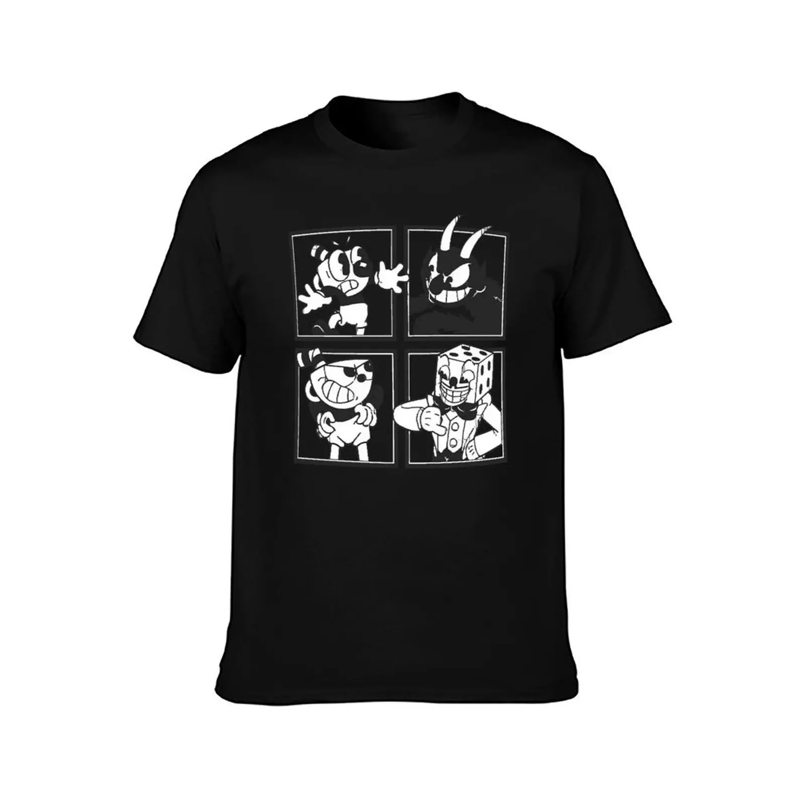Cuphead Mosaic 2 - T-Shirt Street Fashion Casual Tee Shirt T-Shirt