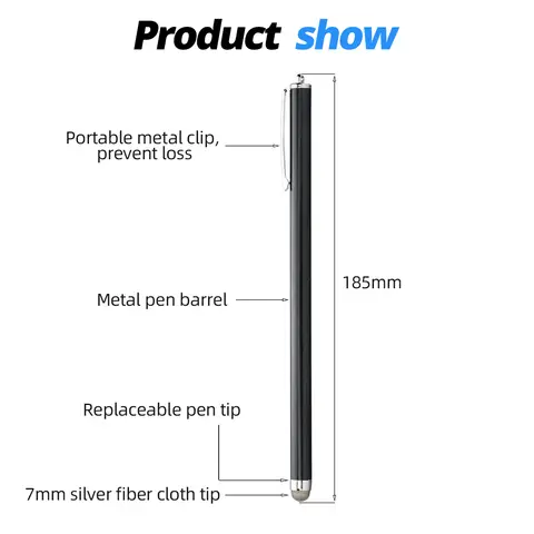 Lång Stylus Penna För Mobiltelefon Surfplatta Kapacitiv Pekpenna För iPhone Samsung Universal Android Telefon Ritskärmpenna 6 best sales Samsung Penna - №6