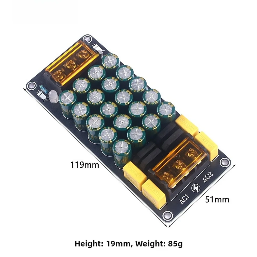 Positive Negative DC Output Rectifier Module Board for Dual Supply Systems 2x50V 10A With Secure Terminal Protection