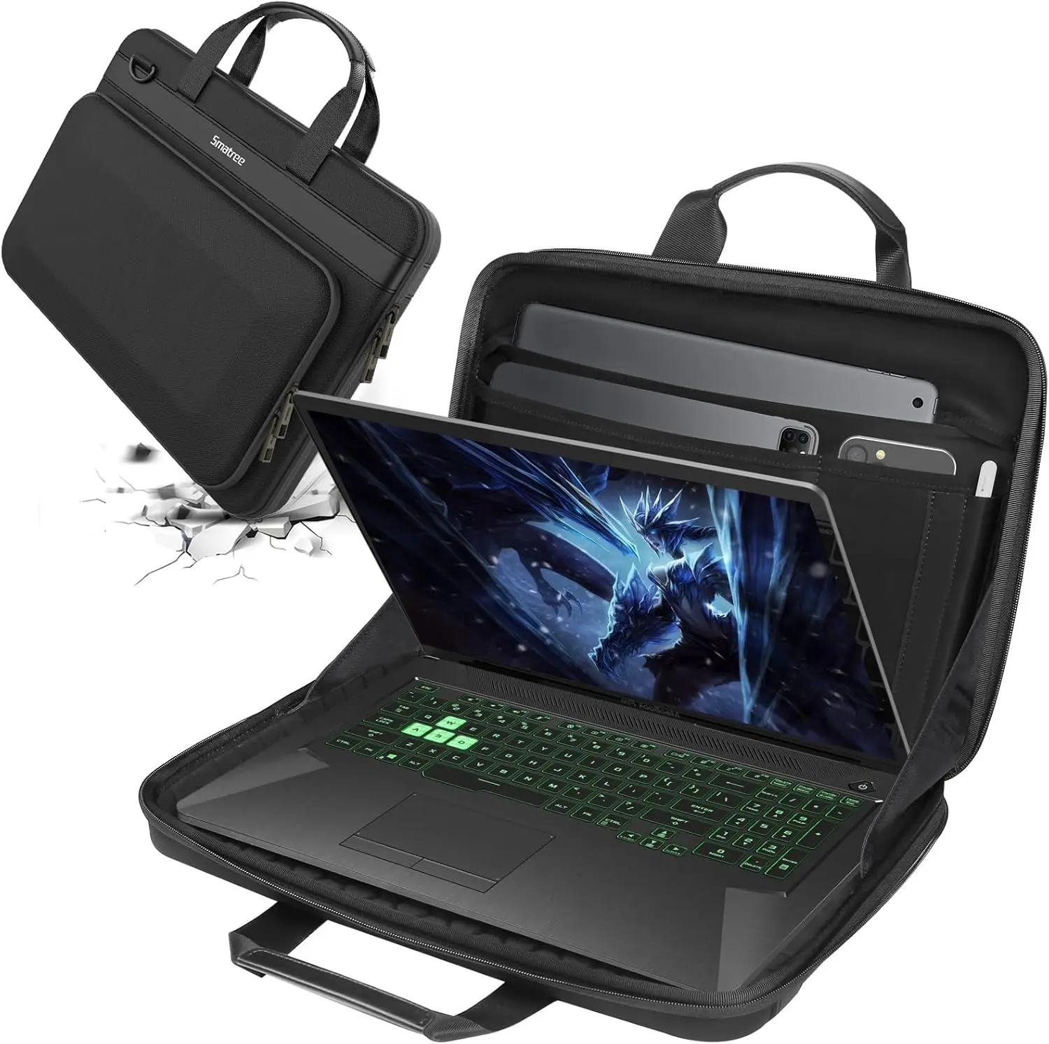 

18inch Laptop Hard Sleeve Case for Razer Blade 17 2022, Razer Blade 18 2023/2024, Protective Sleeve Case Shockproof Computer Bag