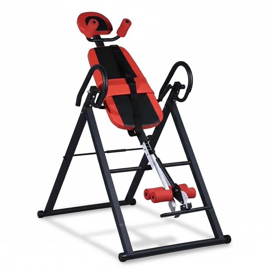 

Inversion Table, Steel Back Stretching Equipment, Heavy Duty Spinal Decompression Machine, 1210 x 740 x 1500mm Back Stretcher