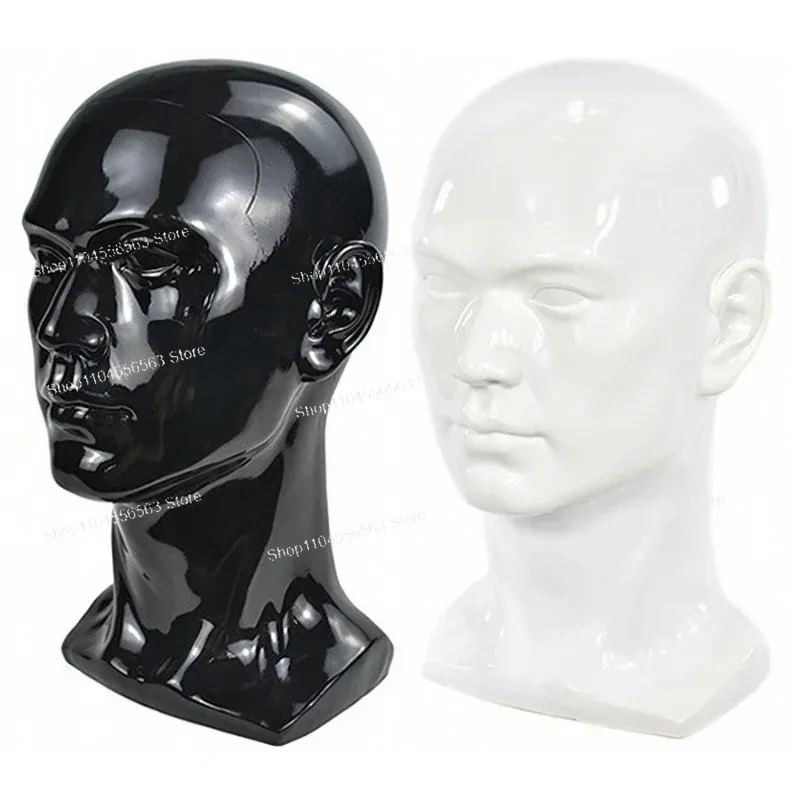 PVC Male Mannequin Head Model - Wig/Hat/Sunglasses/Eyeglasses/Headset Display Stand